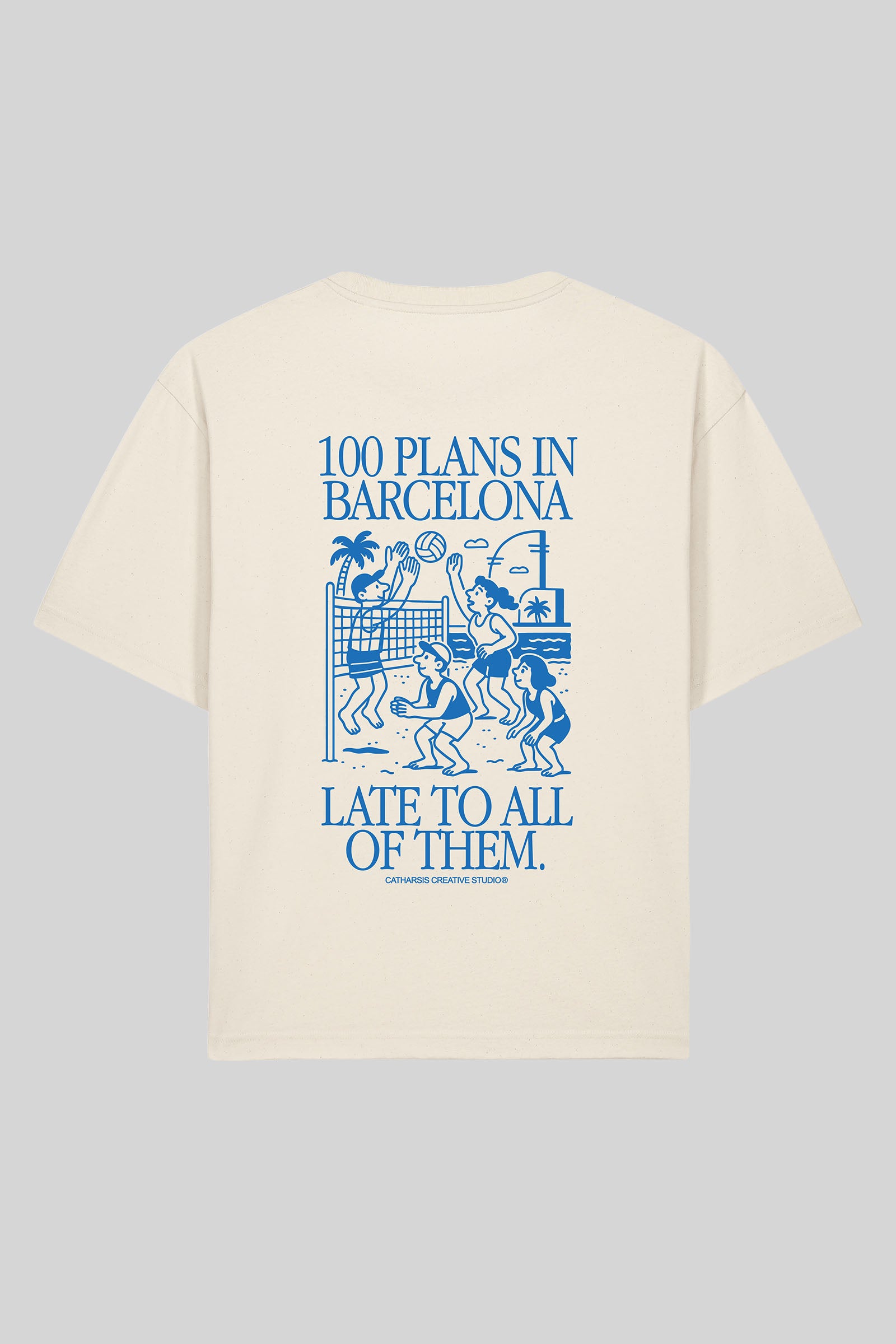 100 PLANS IN BARCELONA, LATE TO ALL OF THEM.