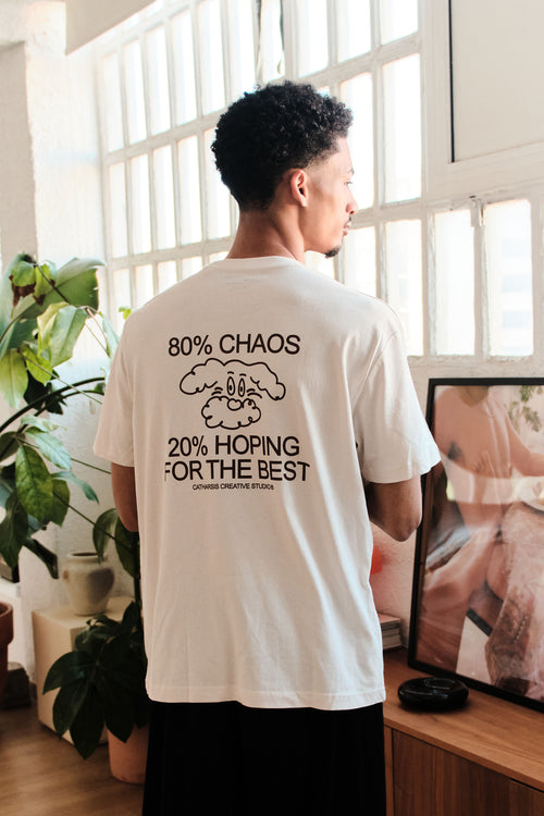 80% CHAOS, 20% HOPING FOR THE BEST.