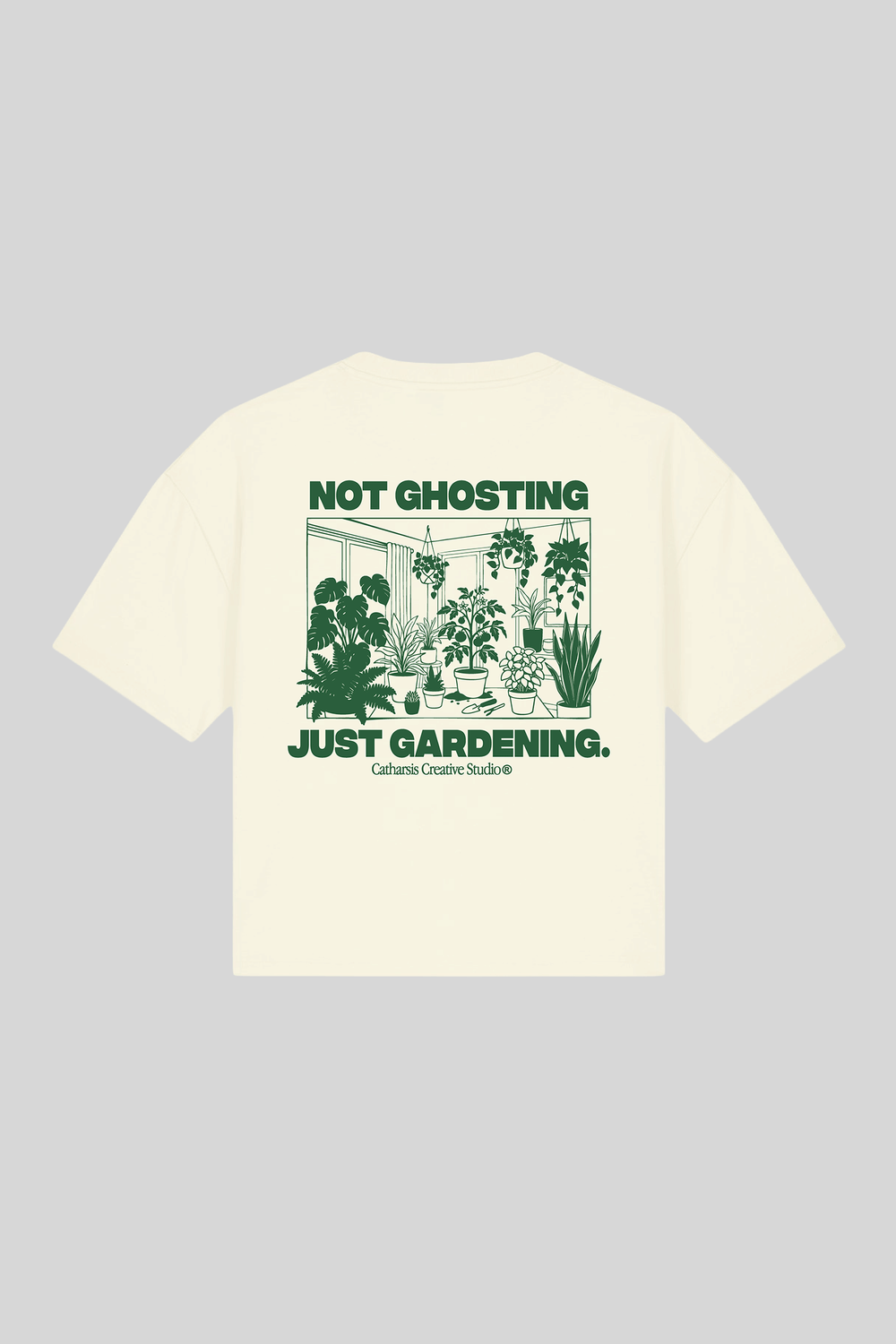 NOT GHOSTING, JUST GARDENING. CROPPED