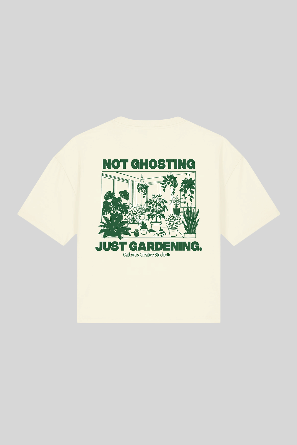 NOT GHOSTING, JUST GARDENING. CROPPED