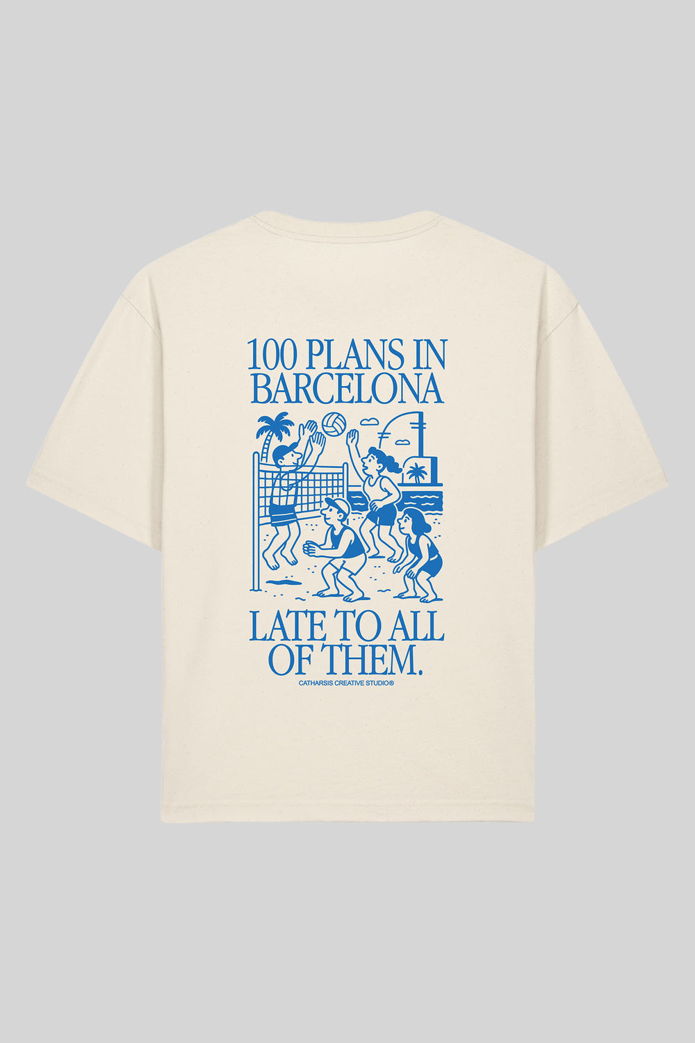 100 PLANS IN BARCELONA, LATE TO ALL OF THEM.