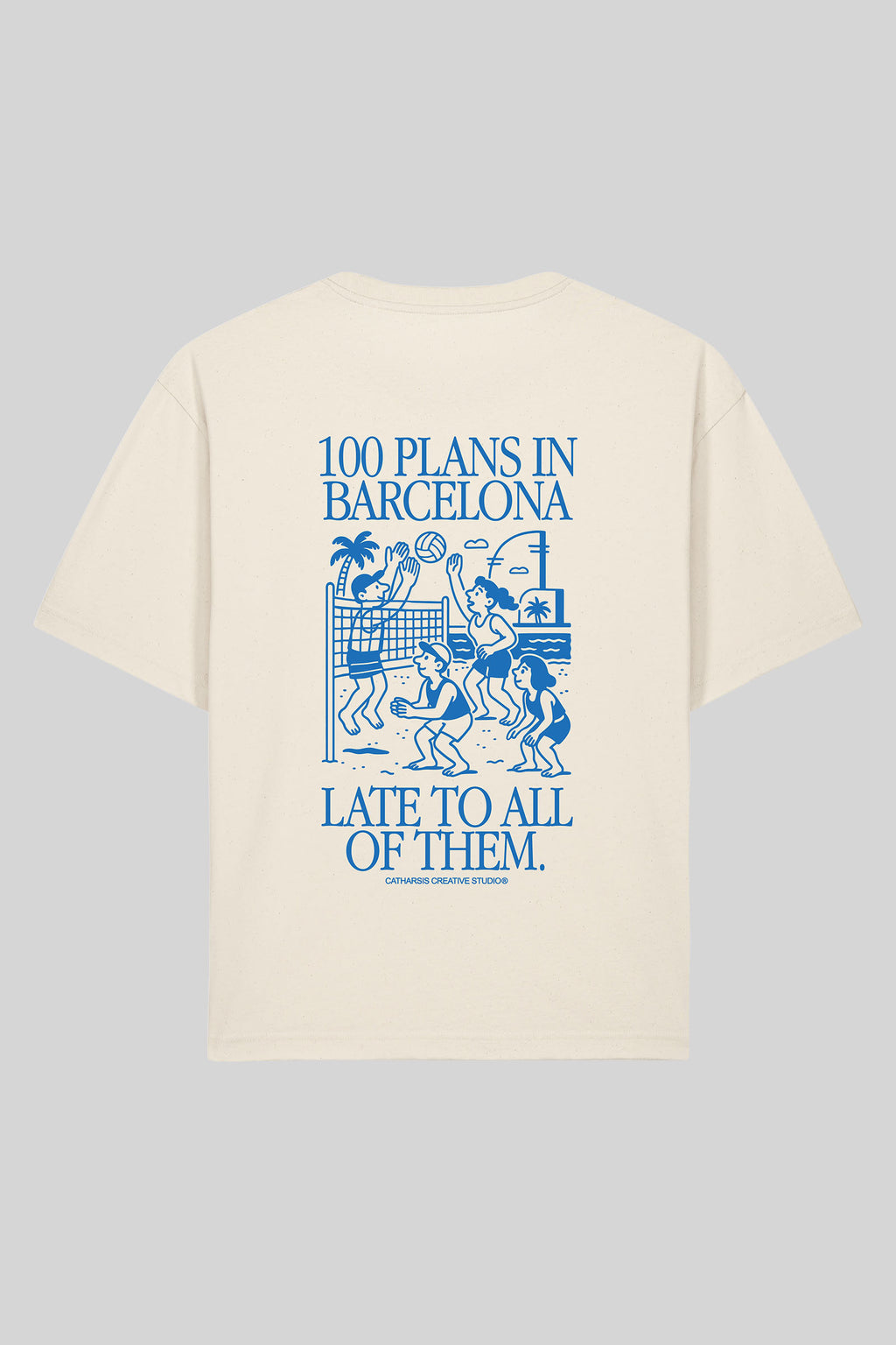 100 PLANS IN BARCELONA, LATE TO ALL OF THEM.