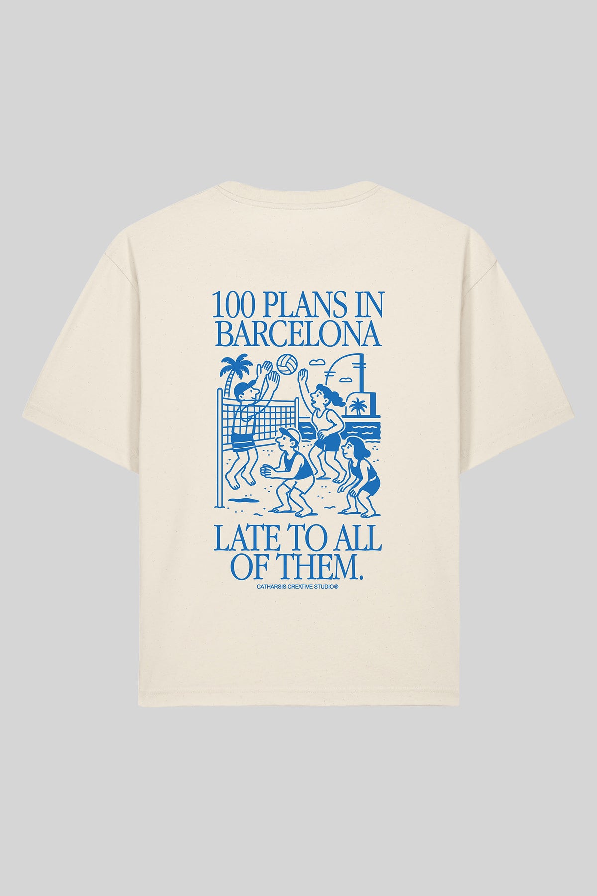 100 PLANS IN BARCELONA, LATE TO ALL OF THEM.