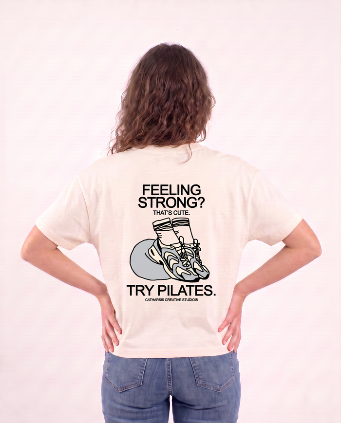 FEELING STRONG? THAT'S CUTE. TRY PILATES CROPPED